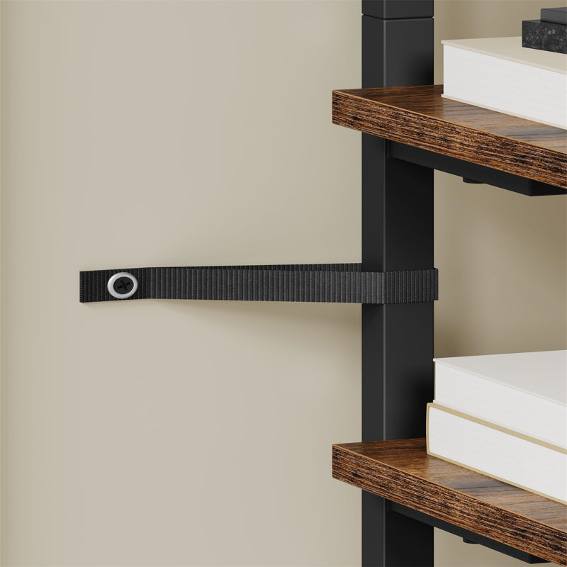 121cm H x 38cm W Metal Standard Bookcase