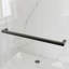 Porte de douche coulissante double sans cadre pour salle de bain-126429427