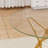 35.4 Inch Round Tempered Glass Dining Table Gold Metal Legs Space Saving Kitchen Dinner Table for 1-4 People