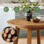 Round Unfinished Solid Wood Dining Table