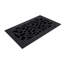 Évent à registre de plancher en aluminium à grille de plancher en aluminium 10 po x 16 po noir