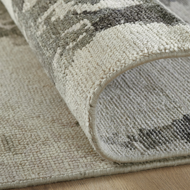 Toros Obsidian Veil Hand-Knotted Wool Area Rug, Rectangle 2' x 3'