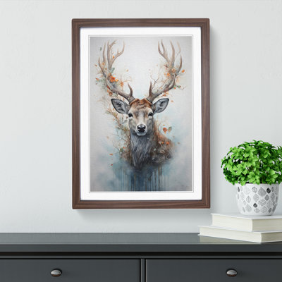 Deer Conceptual - Framed Print