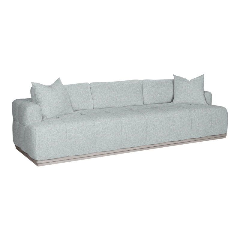 Thom Filicia Home Tufted Sofa, Ian Haze, Dove Gray