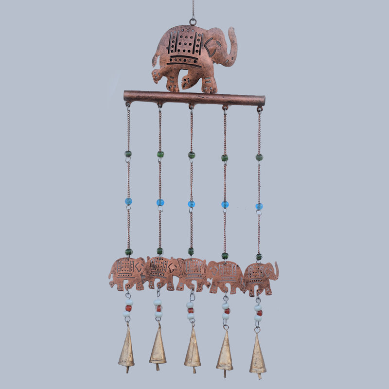 Evan Elephant Metal Garden Statue