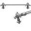 Charlemagne 24 inches c.c {approximately} towel Bar with 5/8 smooth center in Chalice-117918463-117918457