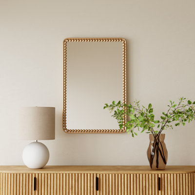 Miroir mural doré doré 24 po x 2 po x 36 po