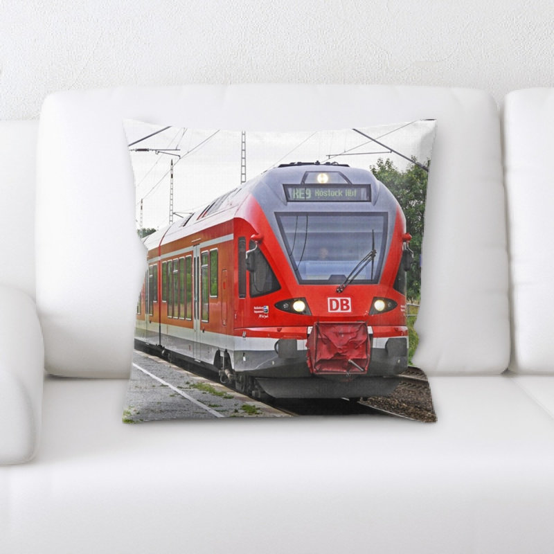 Train Throw Pillow