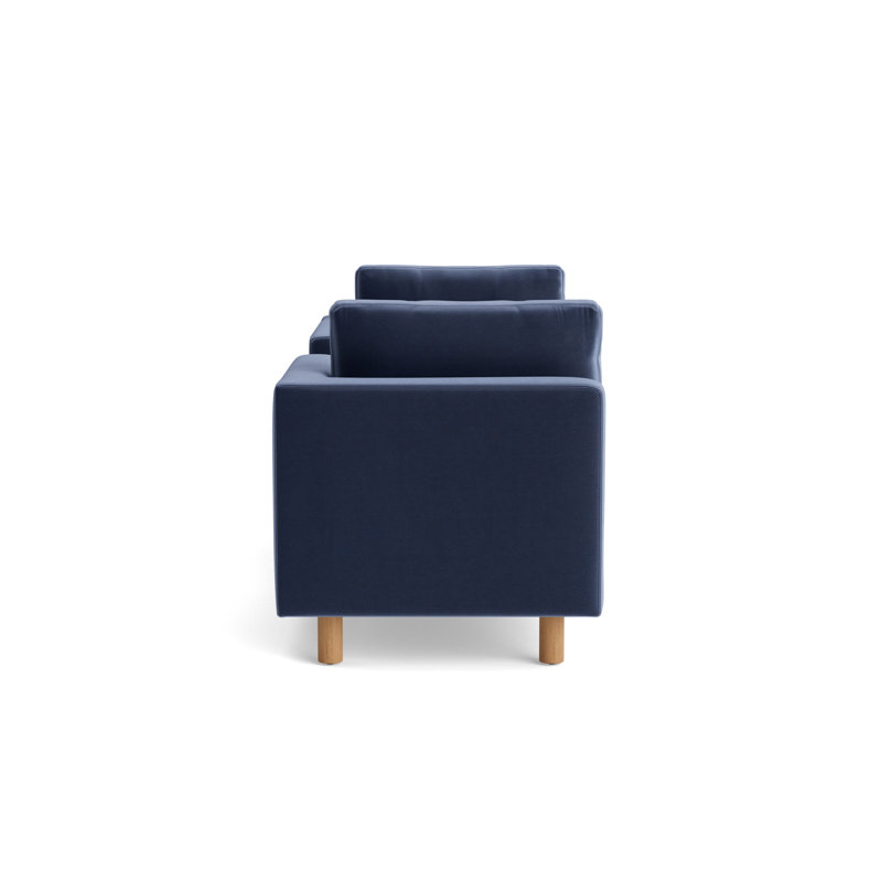 Hunter Lounge, Performance Velvet - Indigo, Natural