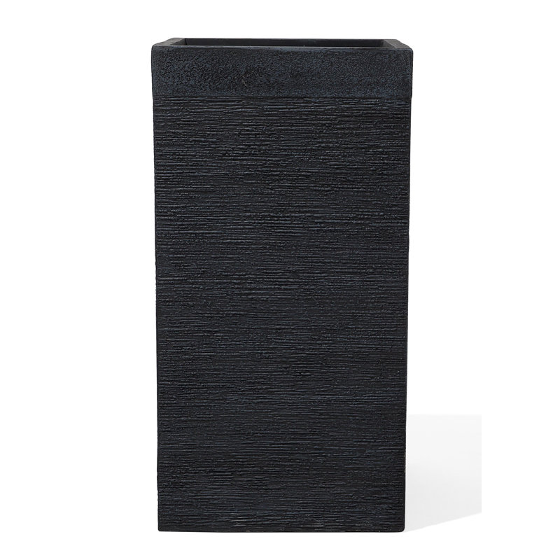 Adlai Pot Planter, Black, 77cm H x 40cm W x 40cm D, 1