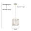 Luminaire suspendu simple à intensité variable 1 lumière Misiak-205939403