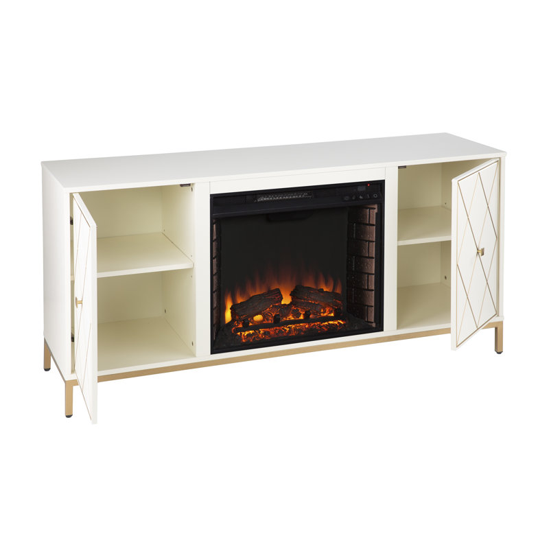 Amadis TV Stand for TVs up to 65" with Fireplace Included