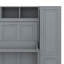 Grand lit escamotable mural avec placard, tablettes et tiroirs-1614418829-1614418830