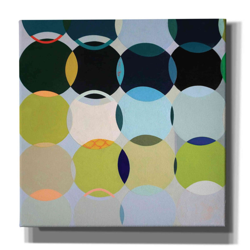 «Circles No. 1» par Naomi Taitz Duffy - impression sur toile tendue, H 12 po x l 12 po x P 0,75 po