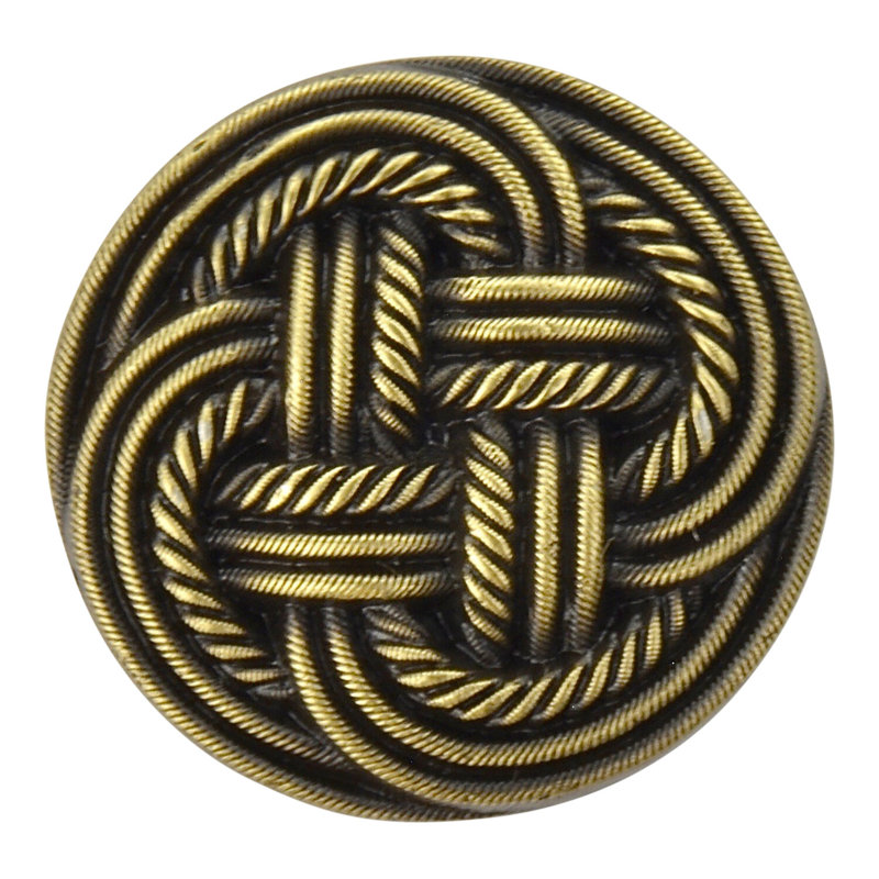 Poignée ronde classique de 1,1875 po de diamètre, Laiton antique