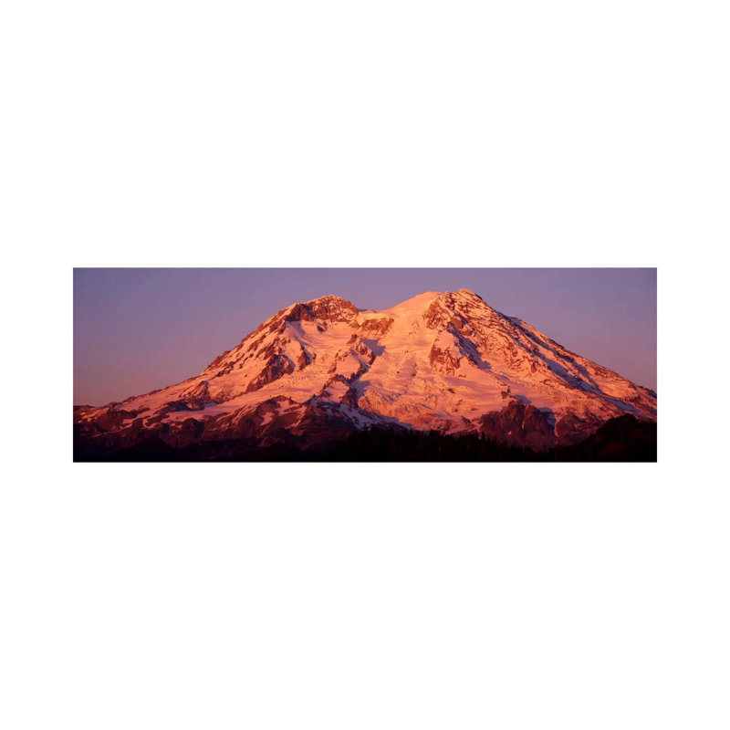USA, Washington, Mount Rainier National Park - Wrapped Canvas Panoramic Print, 30.48 cm H x 91.44 cm W x 1.91 cm D
