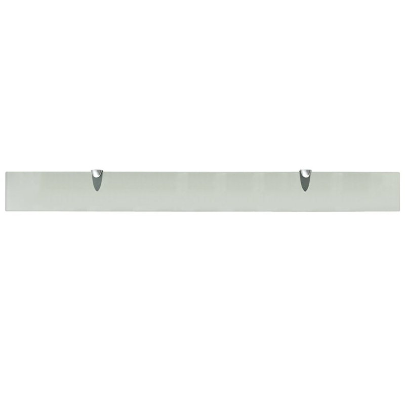 Glass Floating Shelf, 0.8cm H x 100cm W x 10cm D, Green