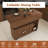 27.5" Wide Drop Leaf Folding Dining Table With Storage Shelves And Locking Wheels-144143661-144143663-144143665