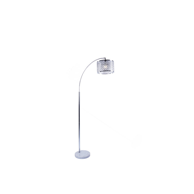 Élégante lampe arquée en cristal