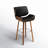 Borica 29.92" Swivel Faux Leather Bar Stool-86595148