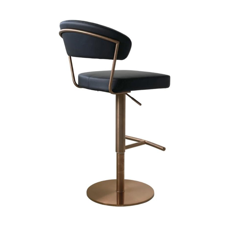 Tabouret Pejtcho, Noir / or rose