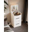 Bureau de coiffeuse 3 en 1 avec miroir rabattable, petit ensemble de coiffeuse avec bureau en verre visible, coiffeuse de maquillage compacte avec 3 tiroirs, coiffeuse pour chambre à coucher-1298832259