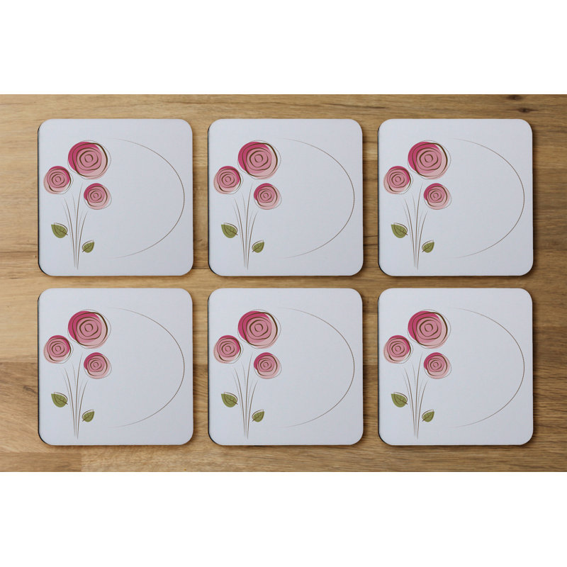 Square 6 Piece Coaster Set