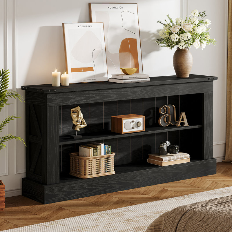 Farmhouse Tv Stand For 75-inch Tv, 63" Entertainment Center With Storage, Modern Media Console Table For Living Room, Bedroom