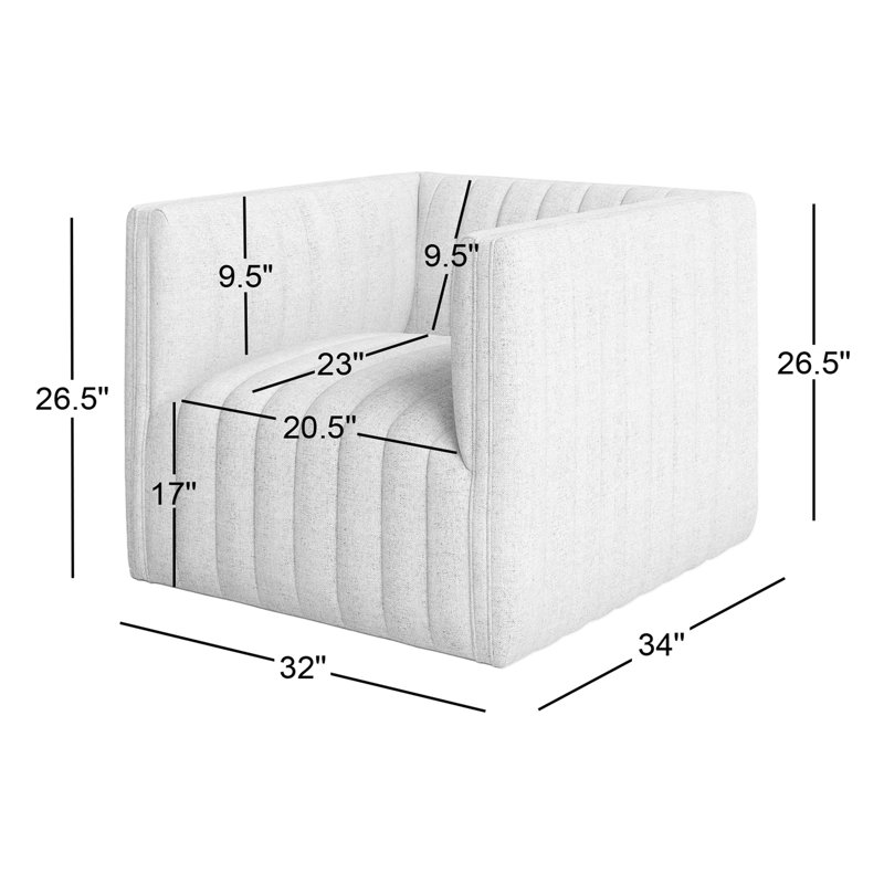 Brandt Upholstered Swivel Armchair