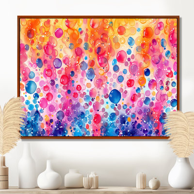 Pink Blue Aquariums Bubbles I - Aquariums Wall Decor