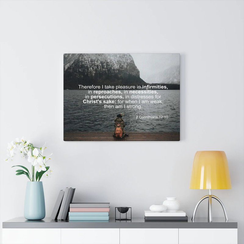Pleasure In Infirmities 2 - Wrapped Canvas Print, 30cm H x 41cm W