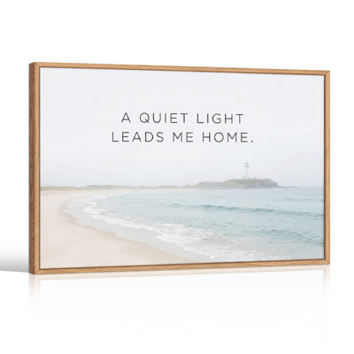 Ensemble de 1 tableau sur toile représentant une scène de plage