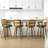 26.77" Upholstered Cane Back Counter & Bar Stool With Armrest-2129382415