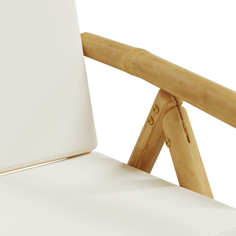 Chaises de bistro 2 pièces avec coussins Bay Isle Home ™, Blanc