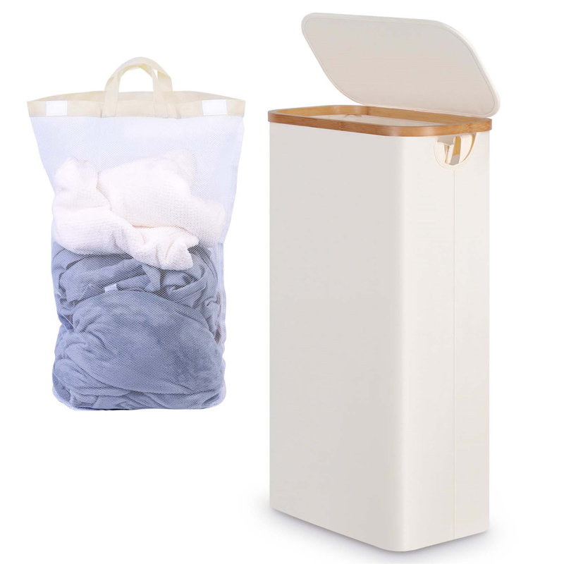 Bhargava Laundry Hamper with Handles, 70 x 41 x 22, White