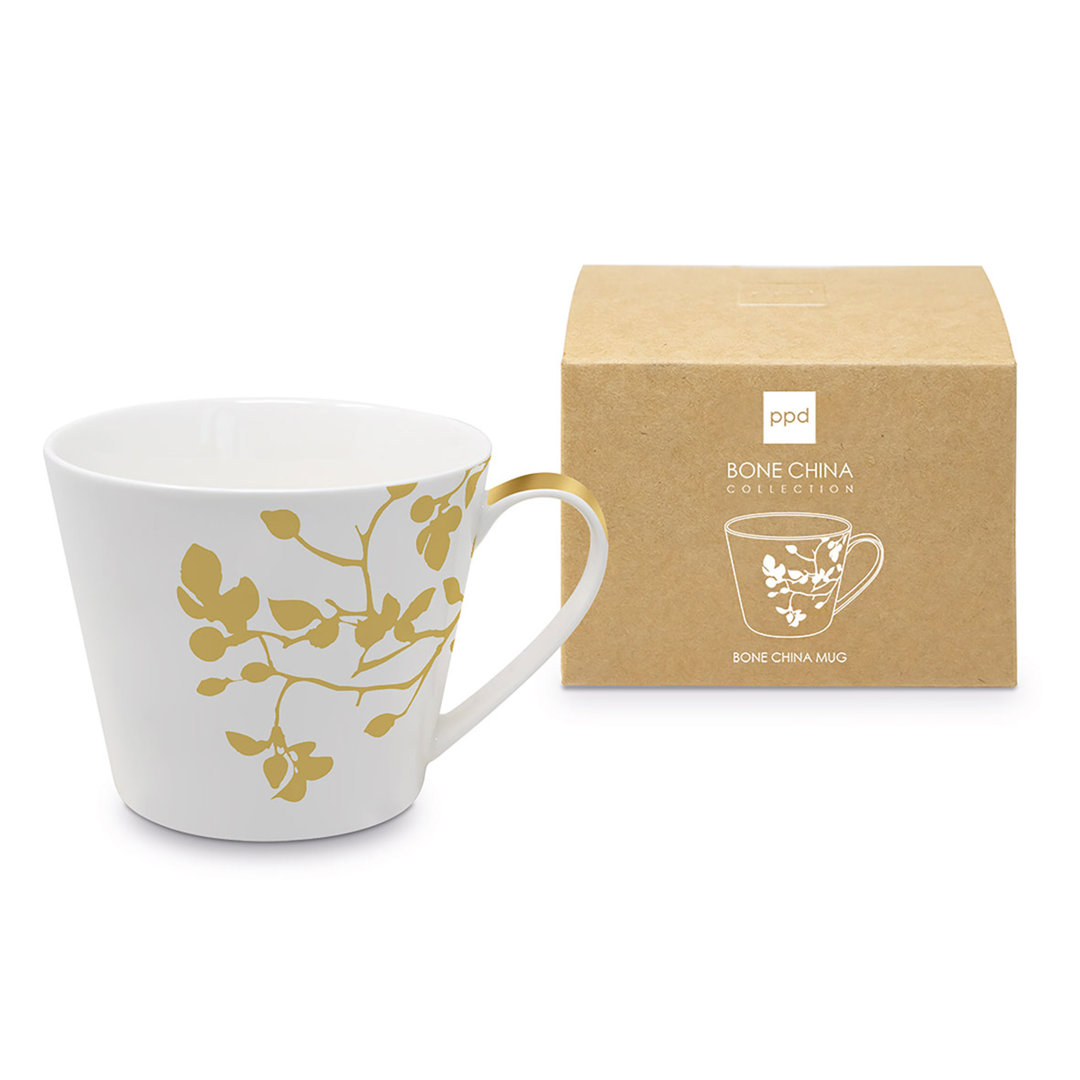 Pure Branch gold Bone China Mug