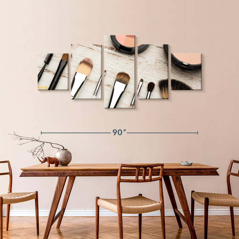 Makeup Tools, 42" H x 92" W