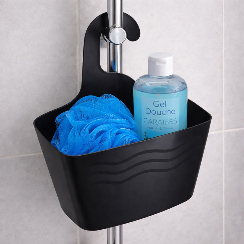 Serviteur de douche suspendu portable, Noir