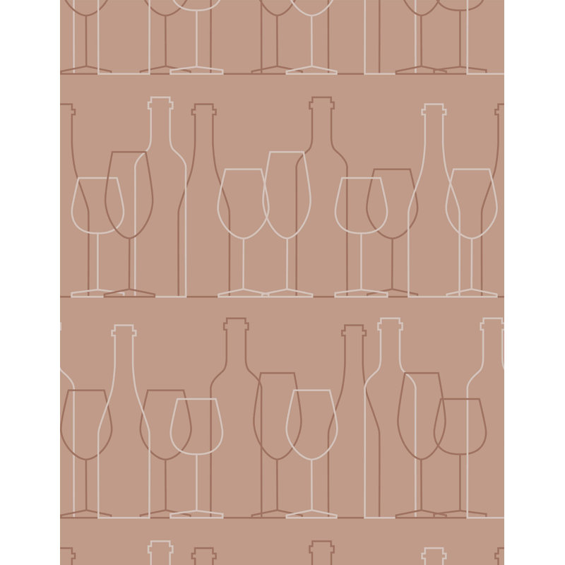 Rencher 7m x 75cm Matte Wallpaper Roll, Brown