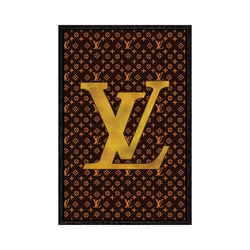 LV Fashion III by Pomaikai Barron - Print on Canvas, 66.04 cm H x 45.72 cm W, Black Framed