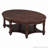 Vintage Oval Grainger with Drawer and Storage Shelf, Antique Cocktail Table in 45", French Country Accent Table for Living Room-1177353944-1177353947