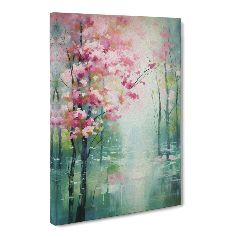 Spring Forest Impressionism No.2 - Wrapped Canvas, 60cm H x 40cm W x 3cm D