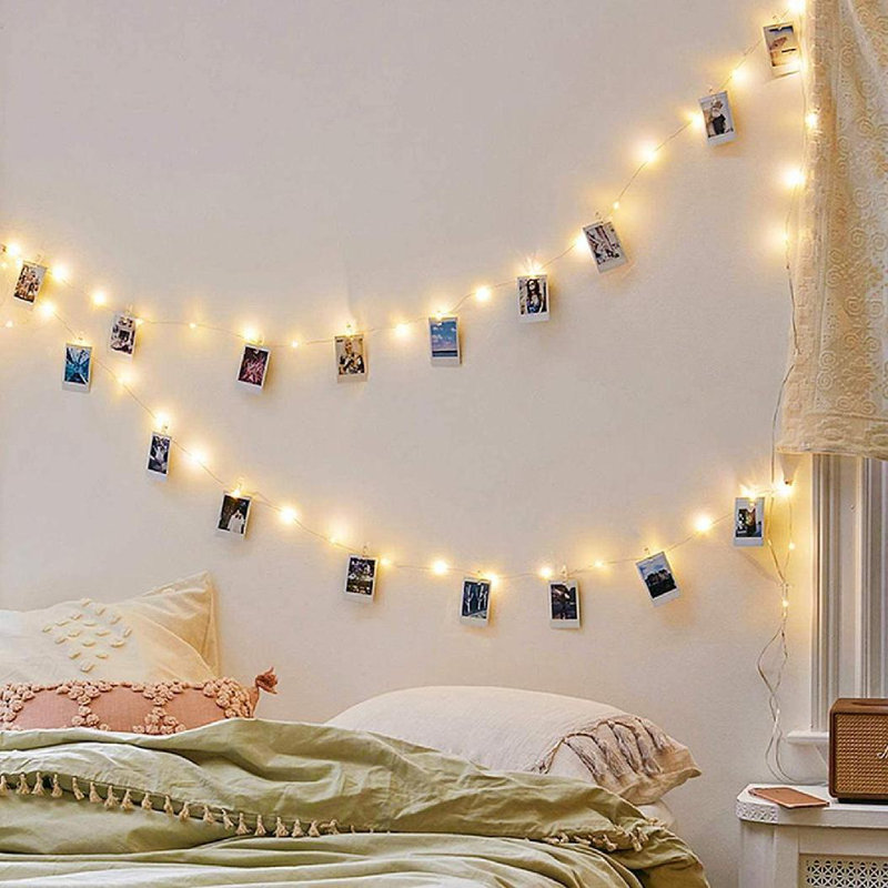 Indoor 396'' Battery Powered LED Rope String Light