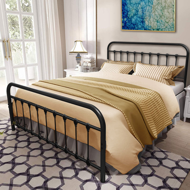 Palmquist Metal Slat Bed, Black