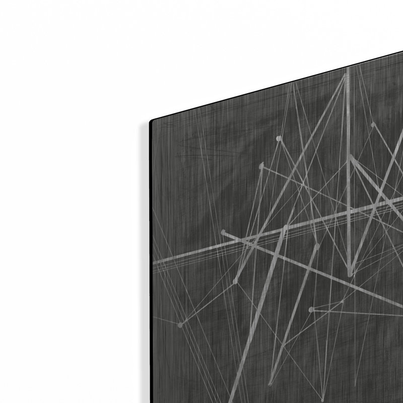 «Vertices II» par Ethan Harper, art mural en métal, H 16 po x l 12 po