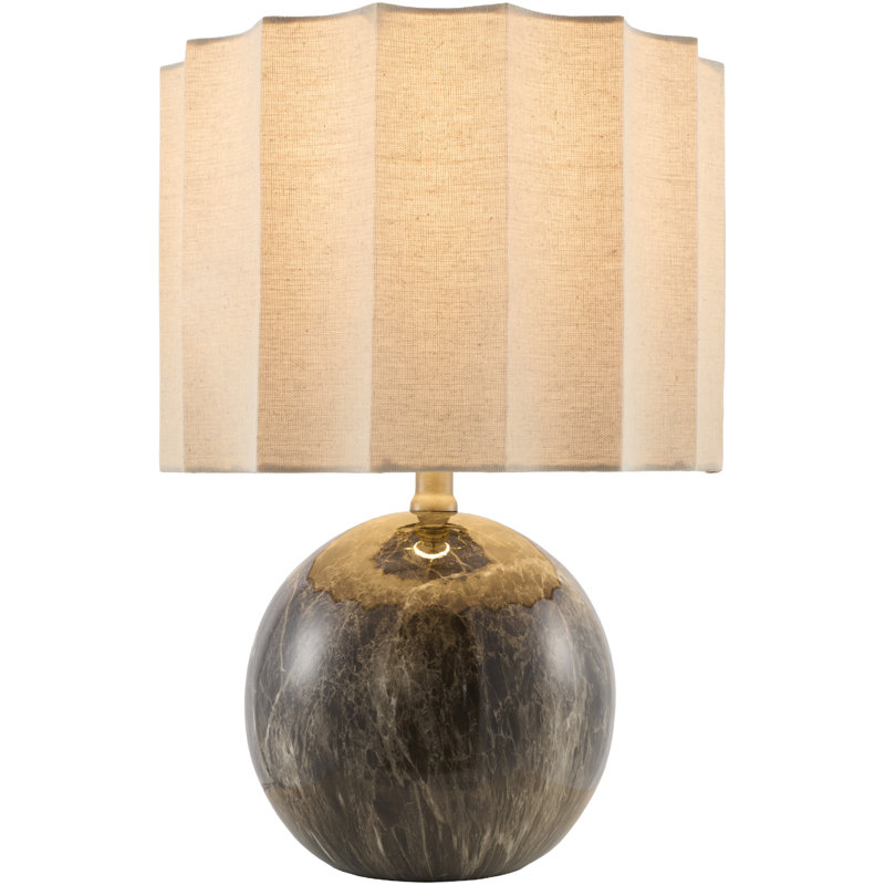 Lampe de table Mar précisément, Marron foncé