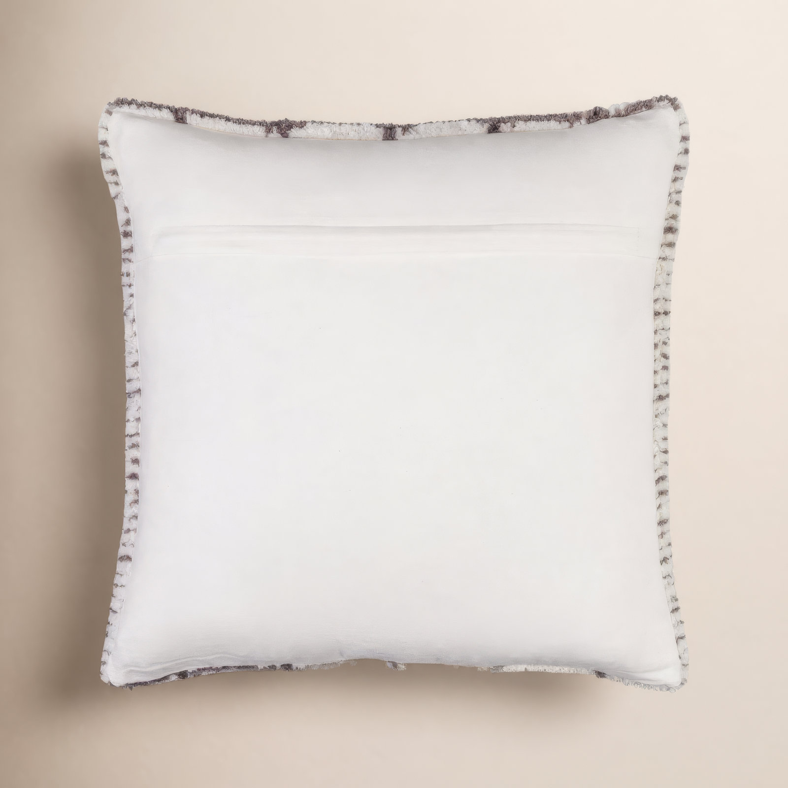 Wanderer Plaid Throw Pillow, Down, 20" x 20", Dark Charcoal