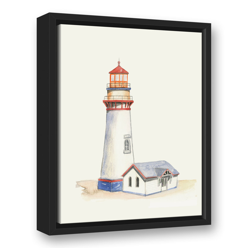 Aquarelle phare, reproduction d'art sur toile, H 17,75 po x l 13,75 po