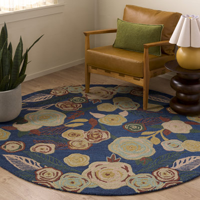 Jardin Hand Tufted Wool; Cotton Floral Indoor Rug