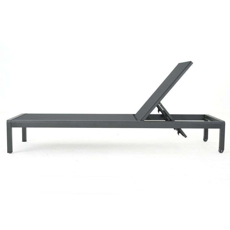 Chaise longue Cape Coral Kd - gris, 1, Gris